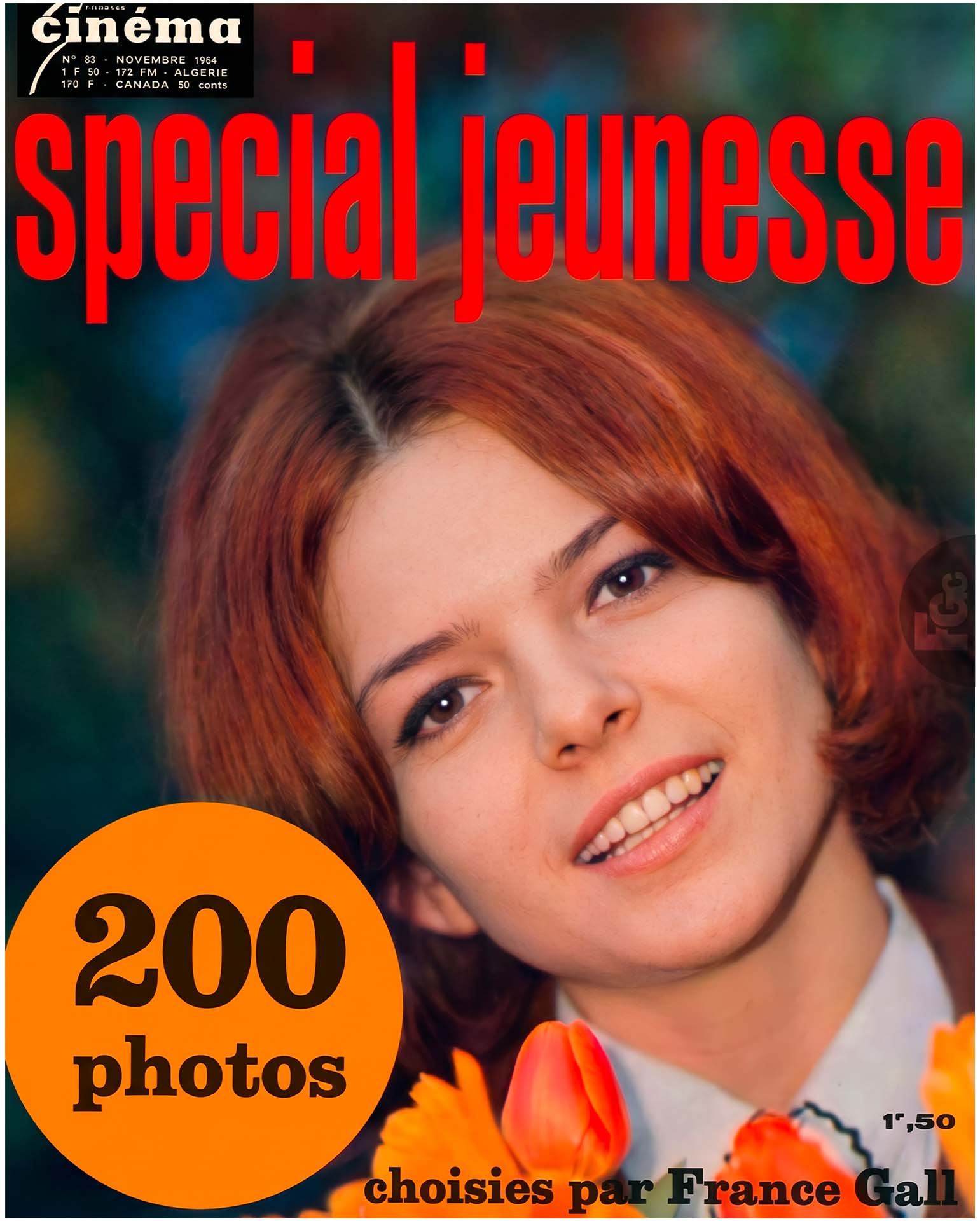 Article Jeunesse Cinéma novembre 1964, France Gall journaliste autoportrait