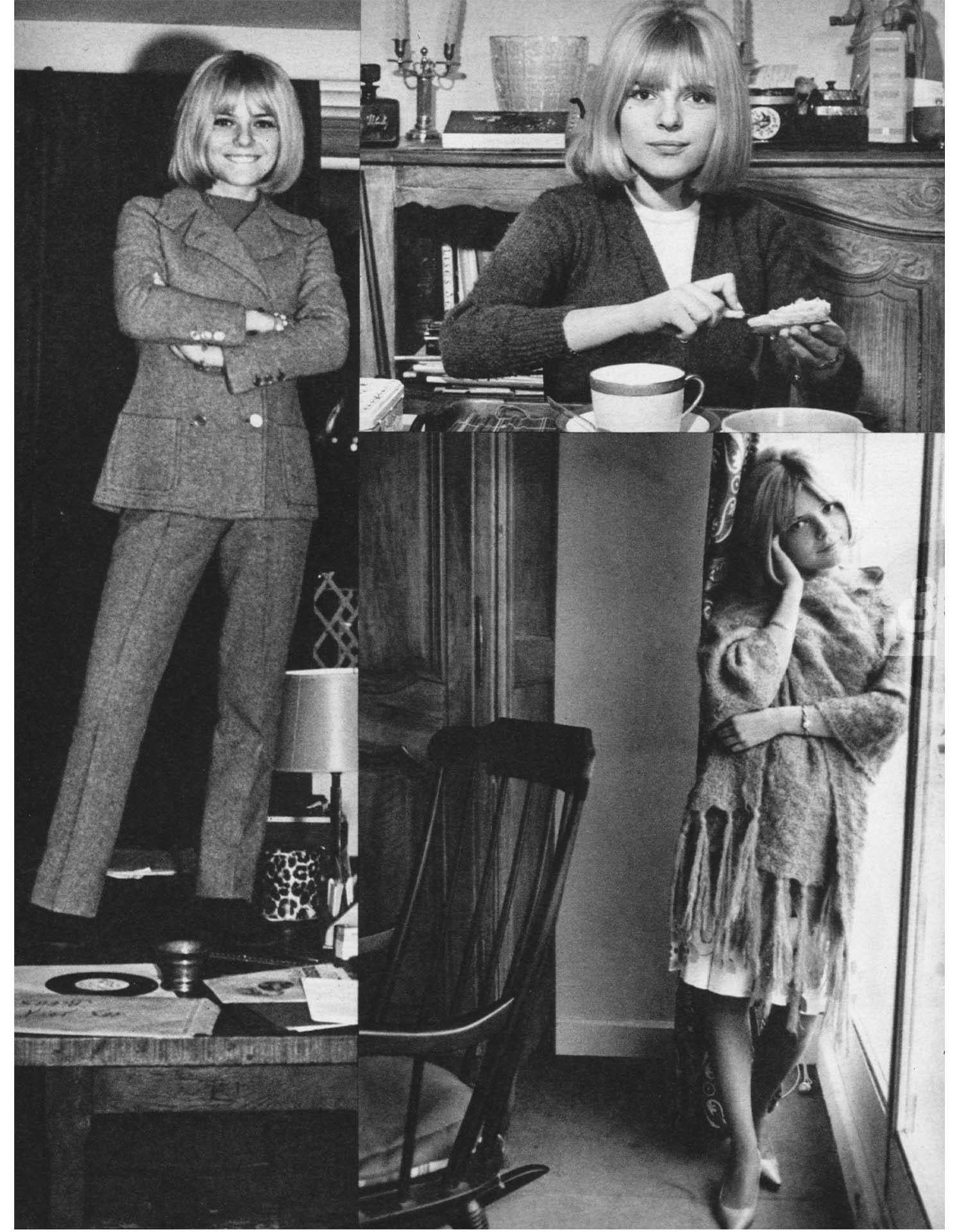 Article Young Music Japon 1967, France Gall portrait
