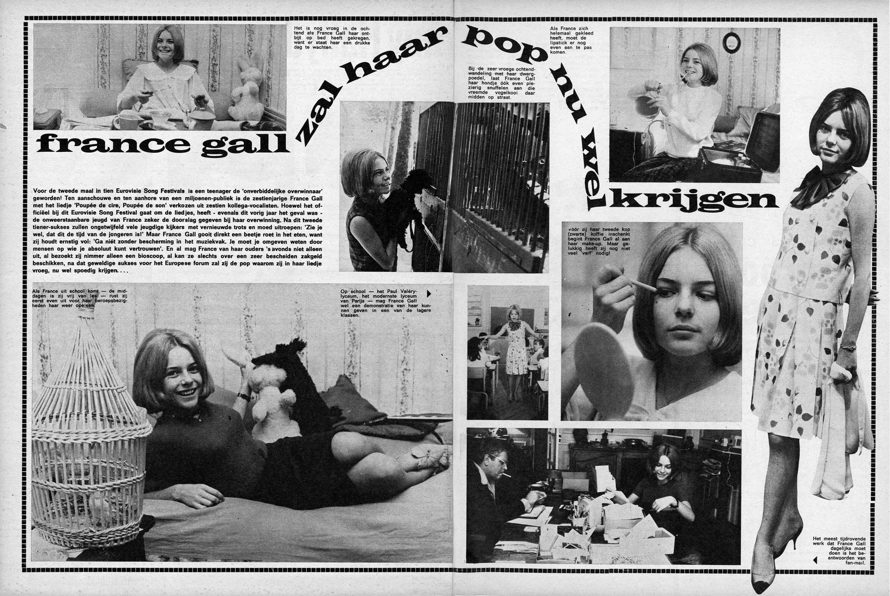 Article Muziek Expres 1965, France Gall victoire Eurovision
