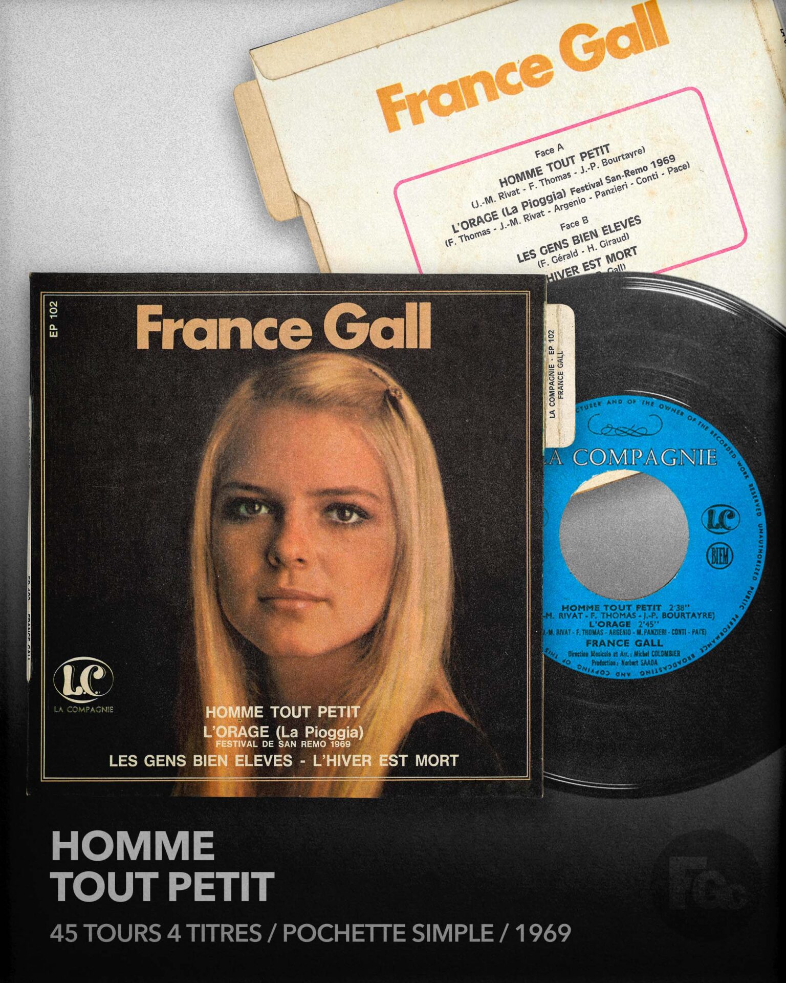Homme tout petit | Pochette non ouvrante | 4 titres