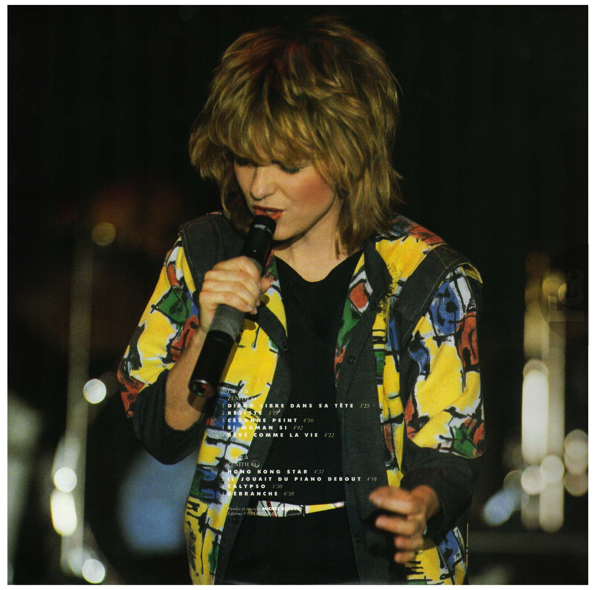 Triple vinyle France Gall sur scènes Apache 242 044 1 1986 compilation live