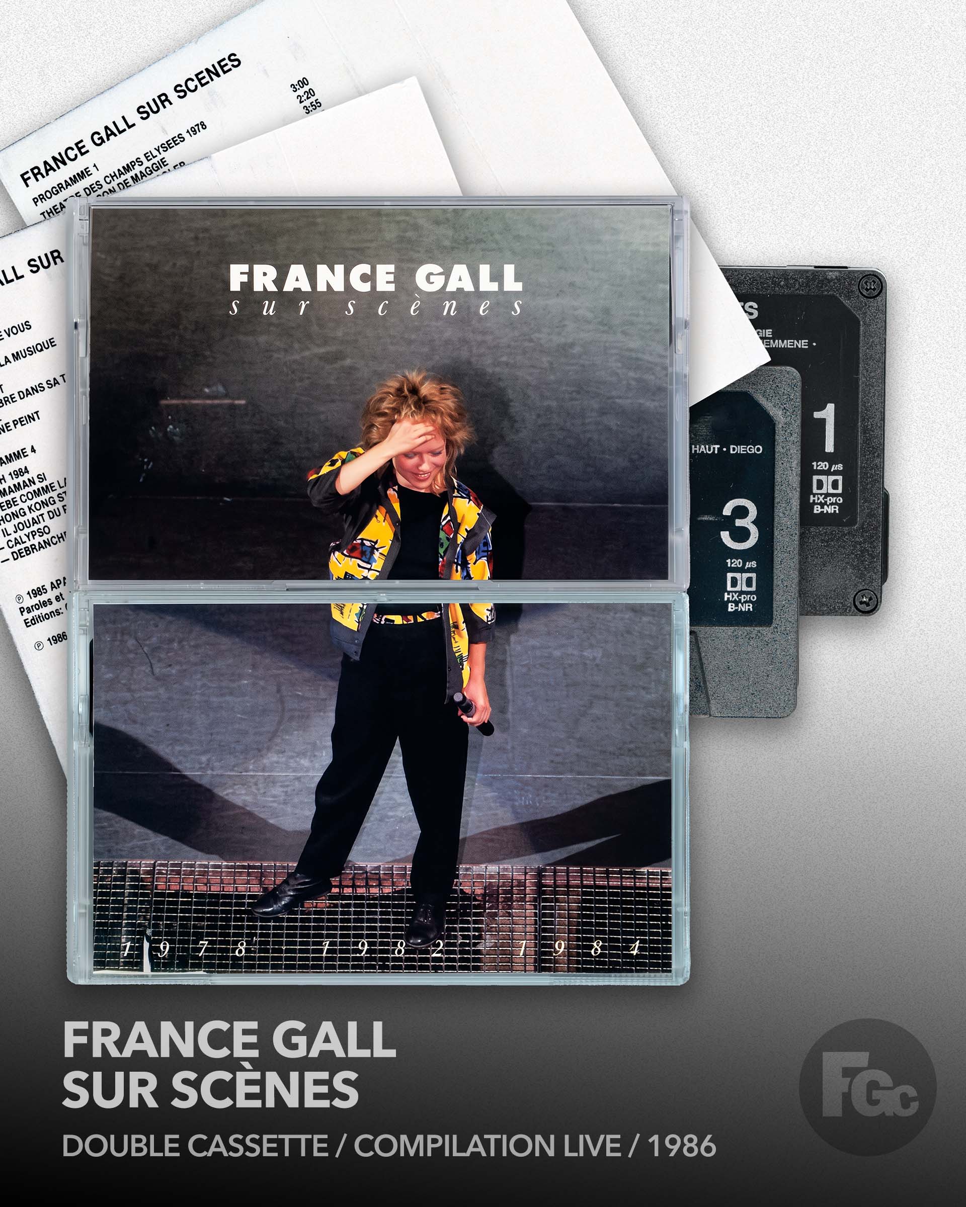 France Gall sur scènes | Double cassette | Compilation live France Gall sur scènes | Double cassette | Compilation live