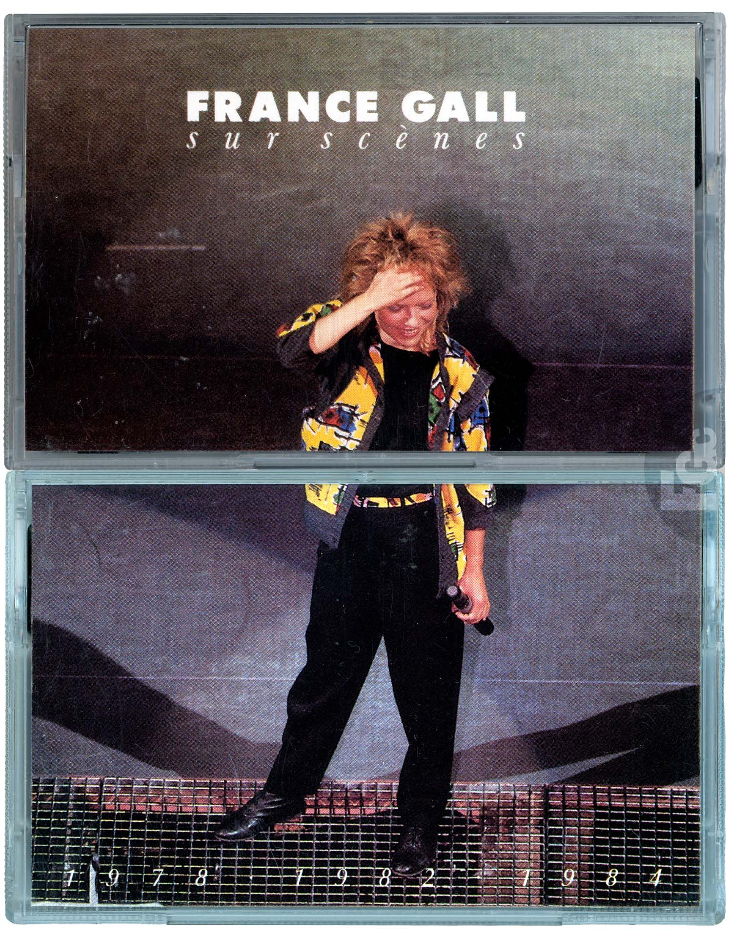 Double cassette France Gall sur scènes Apache 242 044 4 1986 compilation live