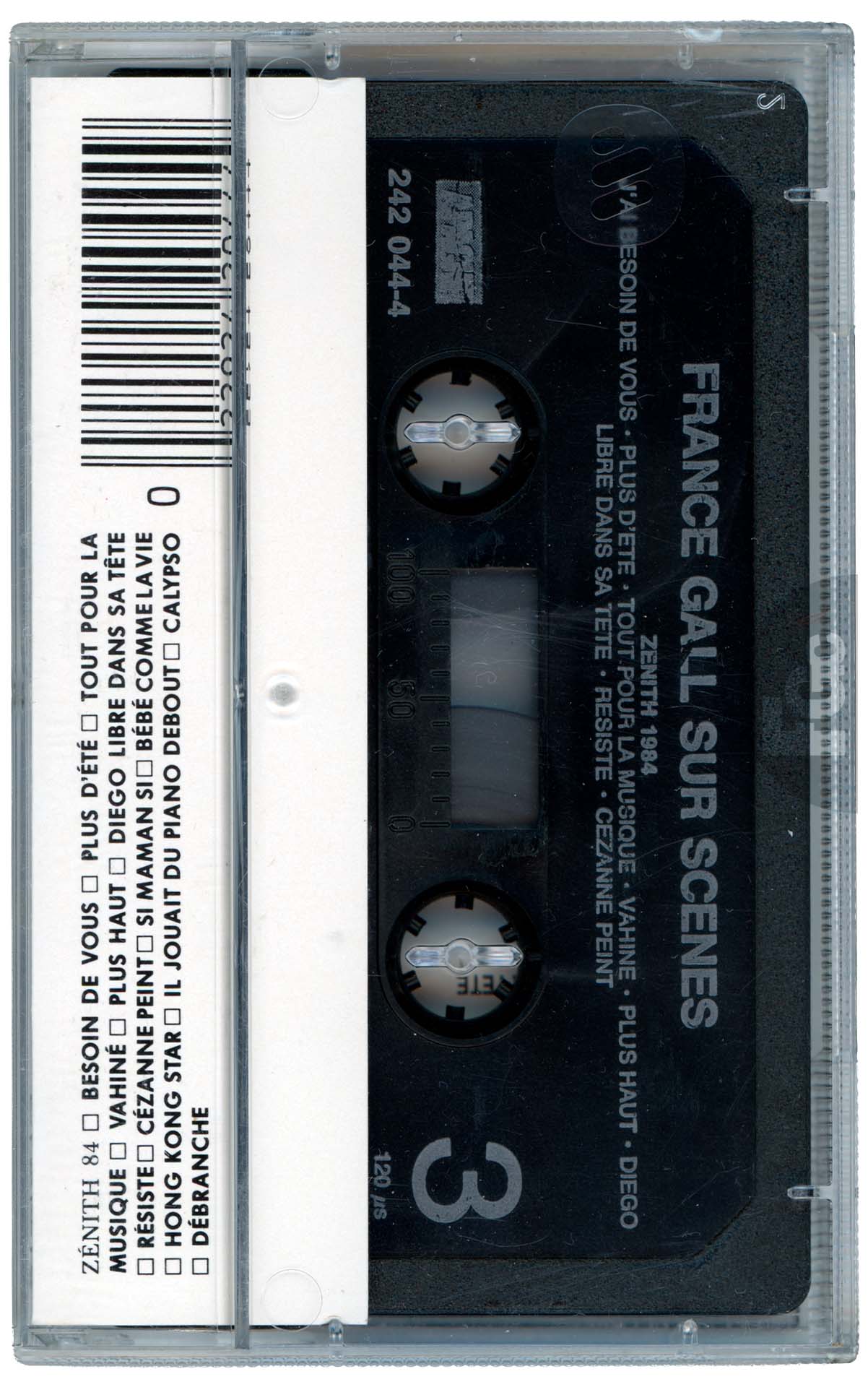 Double cassette France Gall sur scènes Apache 242 044 4 1986 compilation live