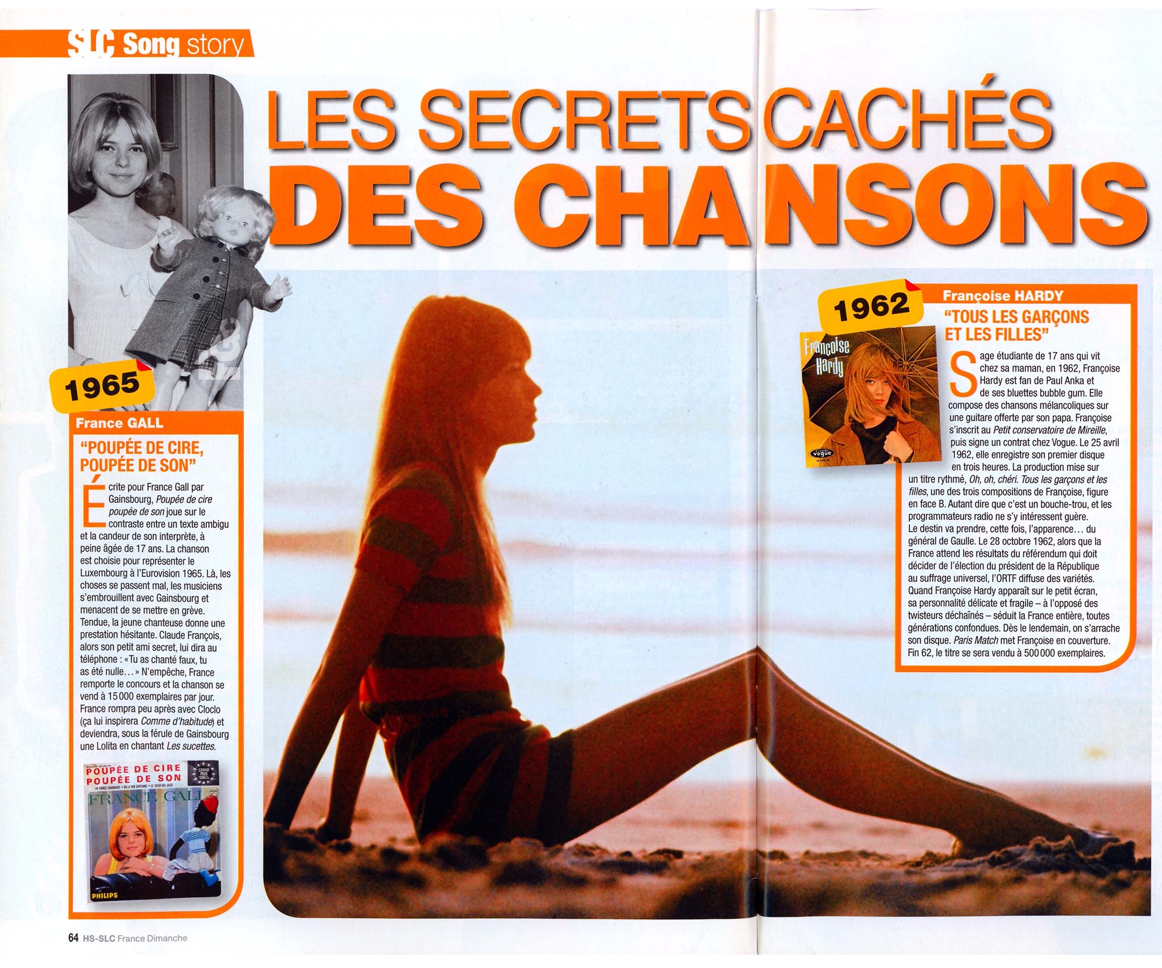 Article France Dimanche 2016, France Gall et Claude François, projet de mariage