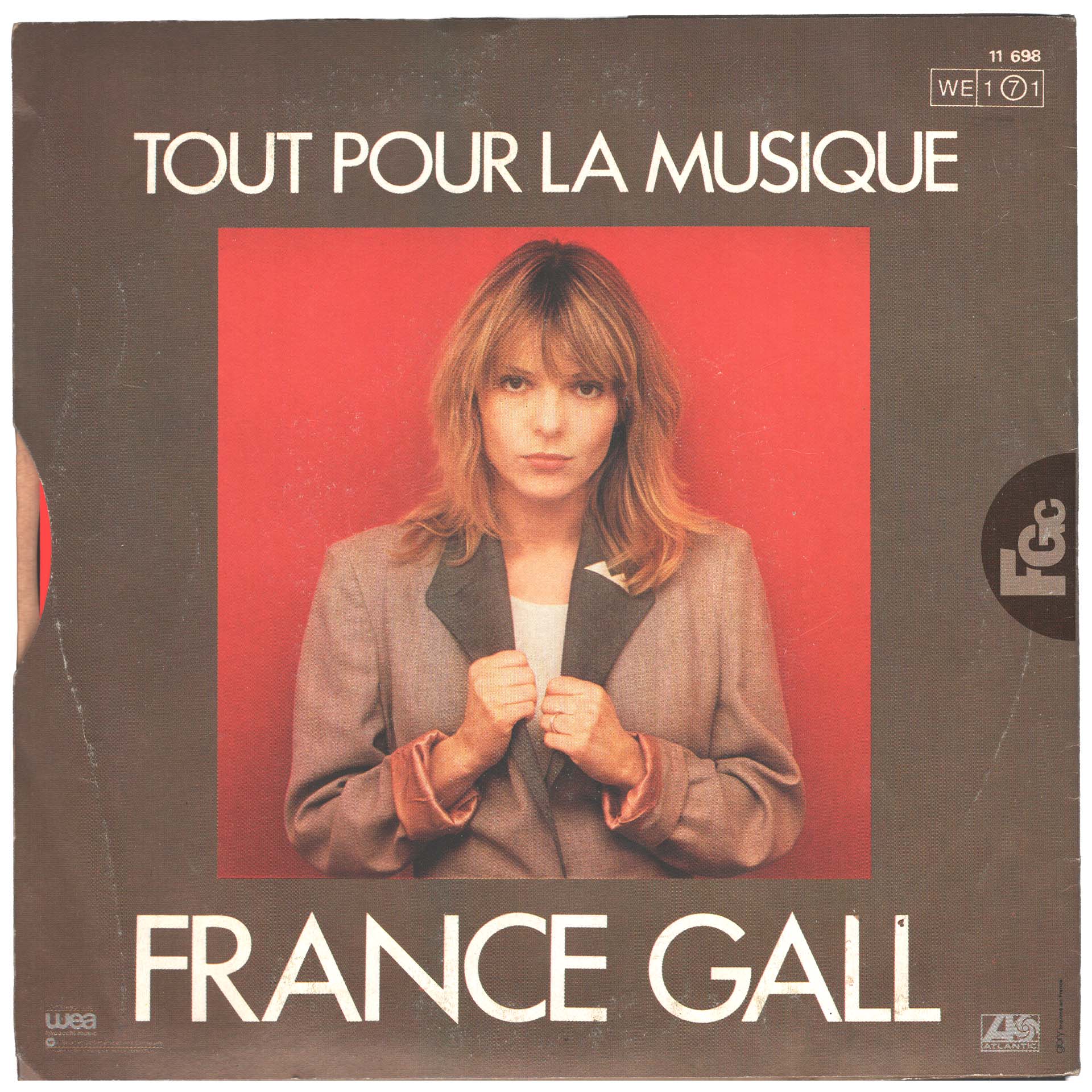 45 tours Résiste Tout pour la musique France Gall Atlantic 11.698 1981