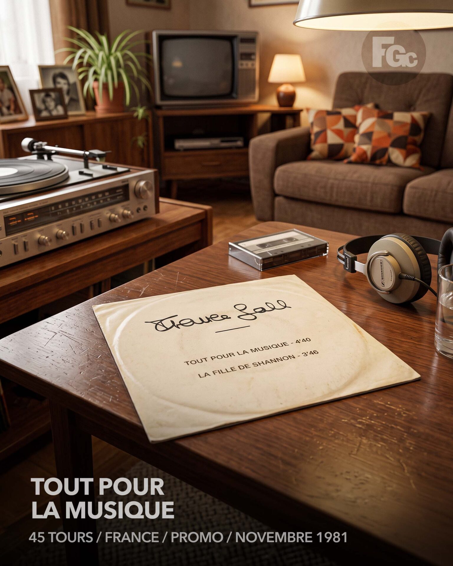 Tout pour la musique | 45 tours | Promo Tout pour la musique | 45 tours | Promo