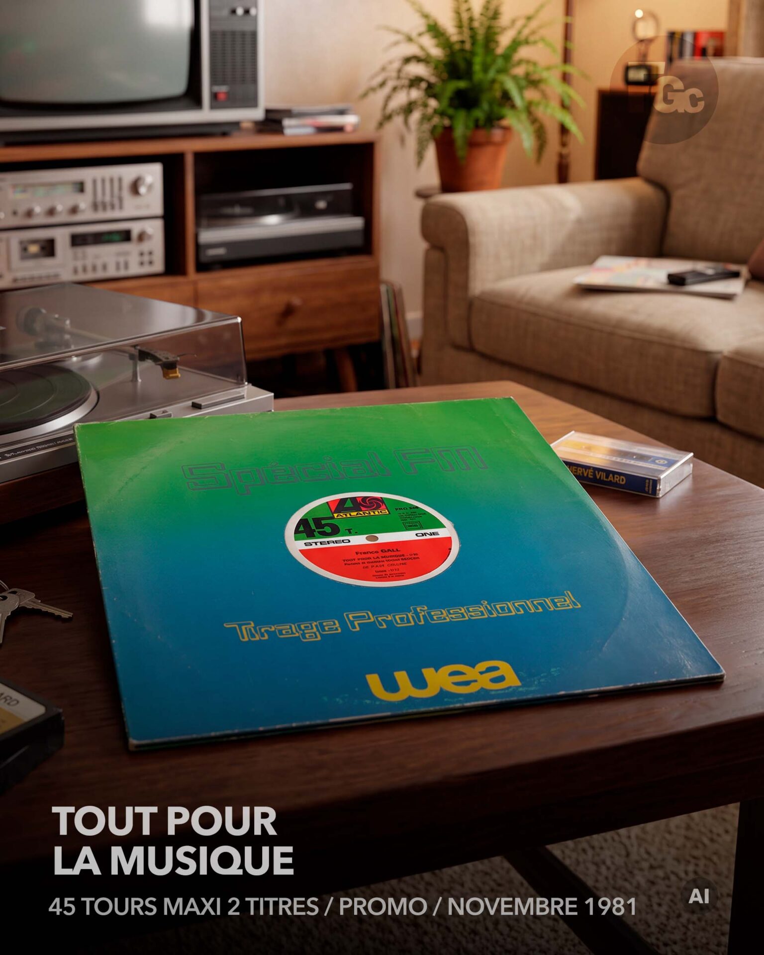 Tout pour la musique | 45 tours maxi | Promo WEA Tout pour la musique | 45 tours maxi | Promo WEA