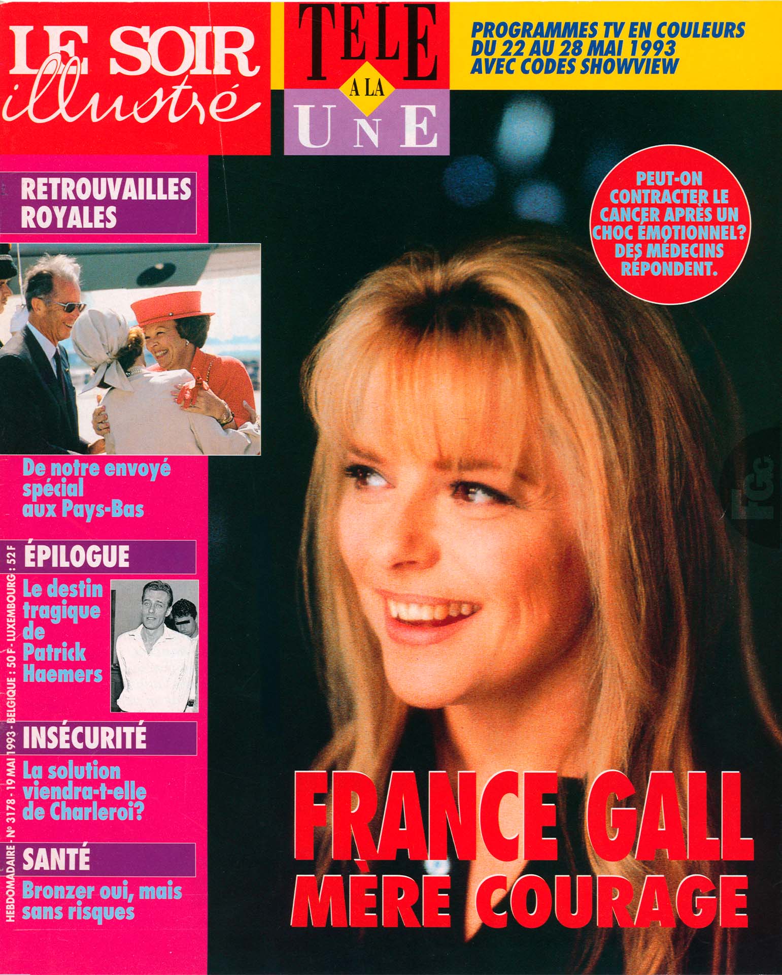 Article Le Soir Illustré 1993, France Gall mère courage