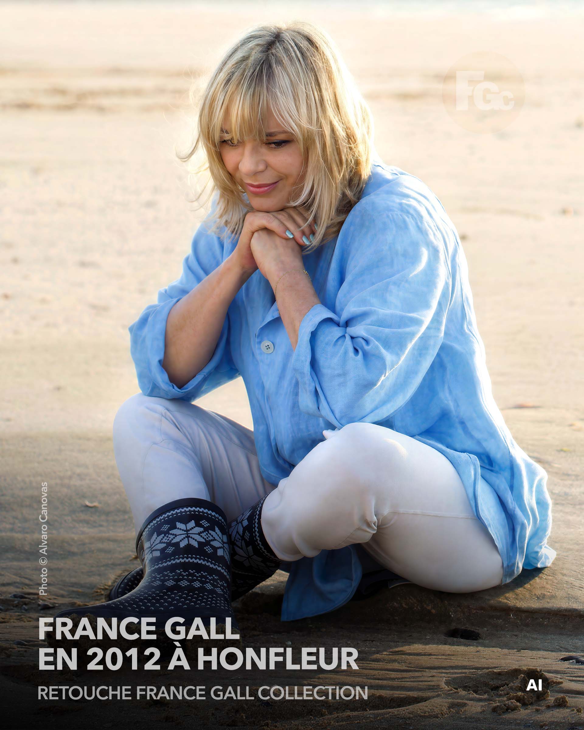 Photo © Alvaro Canovas - France Gall en 2012 à Honfleur - Retouche par France Gall Collection