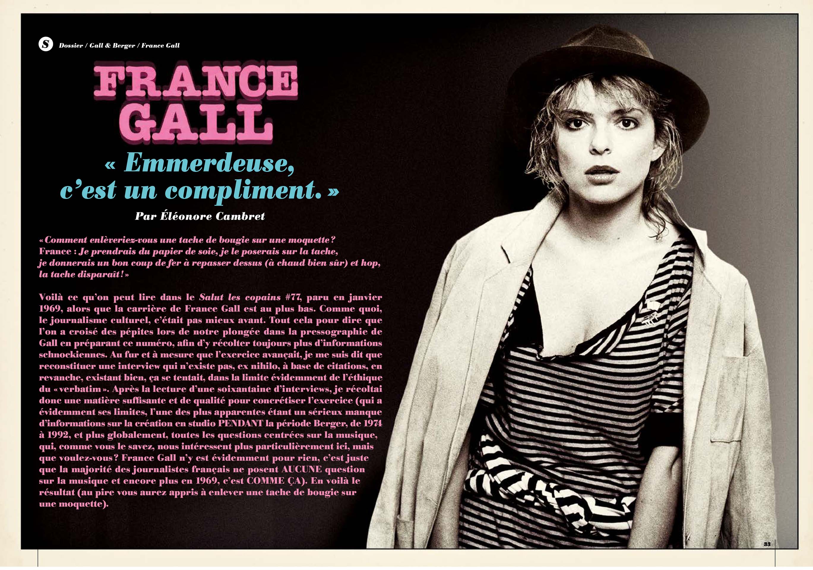 Revue Schnock n°59 France Gall Michel Berger été 2026 éditions La Tengo