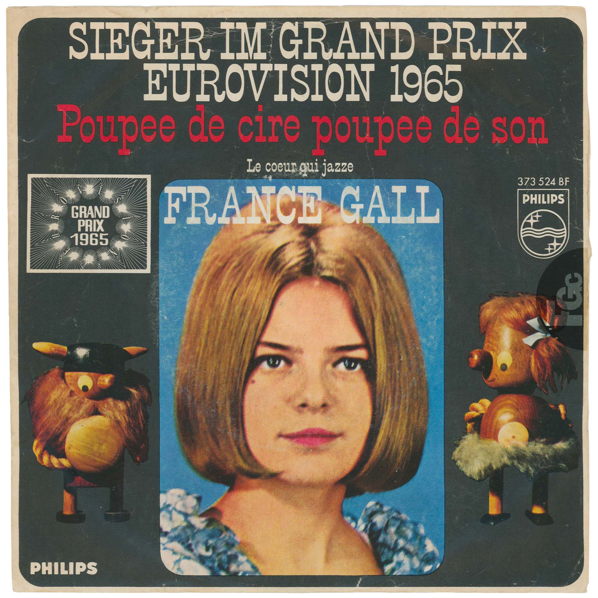 Le 45 tours allemand de Poupée de cire poupée de son de France Gall, Philips 1965