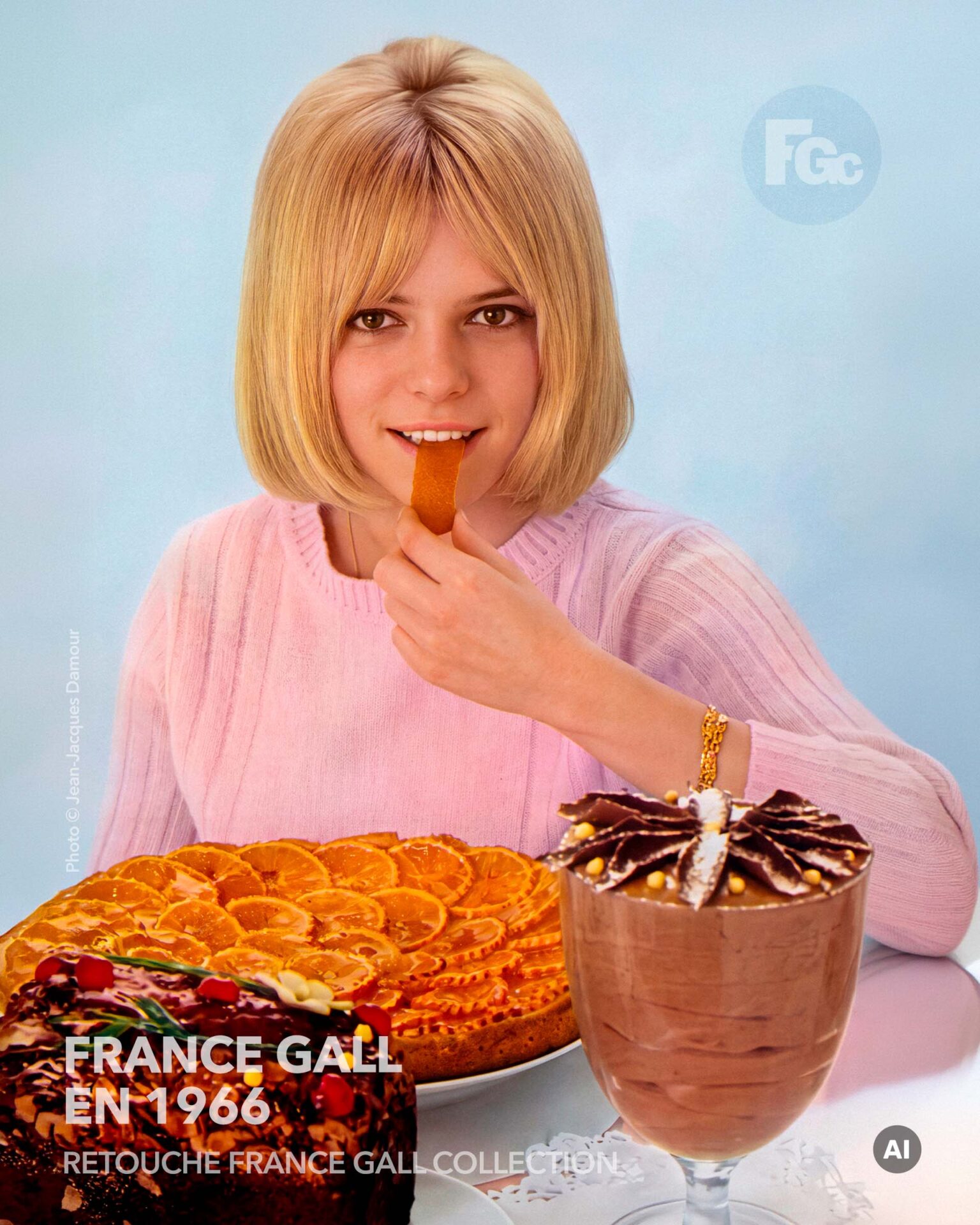 Plus gourmande que France ? | Mlle Âge tendre | Janvier 1966 Magazine Mademoiselle Âge tendre janvier 1966, numéro 15, avec France Gall