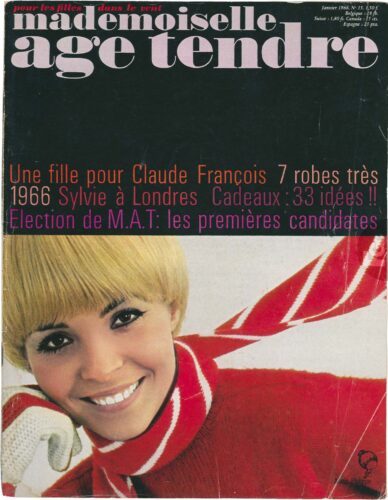Magazine Mademoiselle Âge tendre janvier 1966, numéro 15, avec France Gall