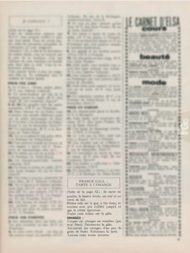 Magazine Mademoiselle Âge tendre janvier 1966, numéro 15, avec France Gall