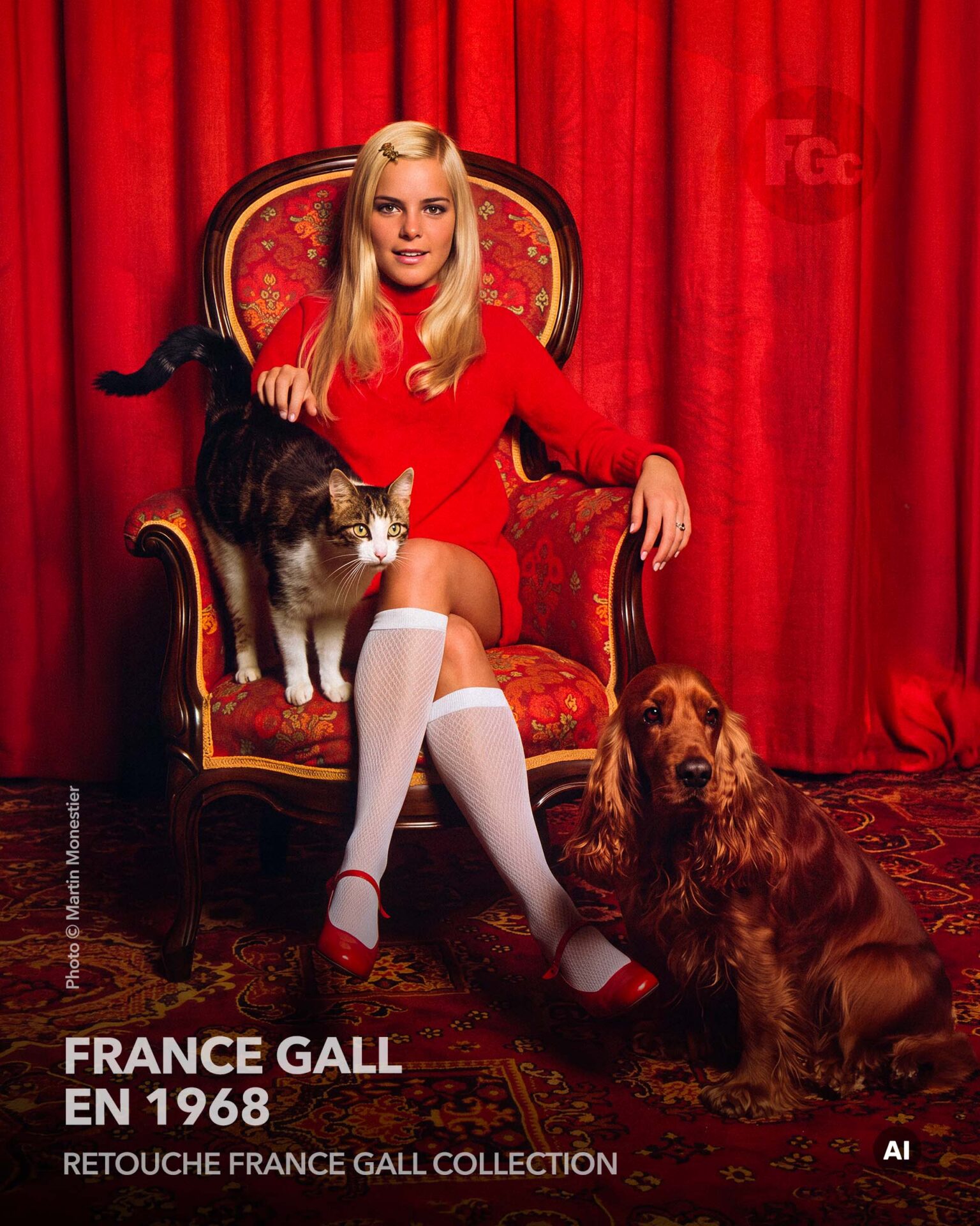 Nous rendons visite à France Gall | Écho de la mode | Novembre 1968 France Gall dans Écho de la mode novembre 1968, reportage mode et beauté.