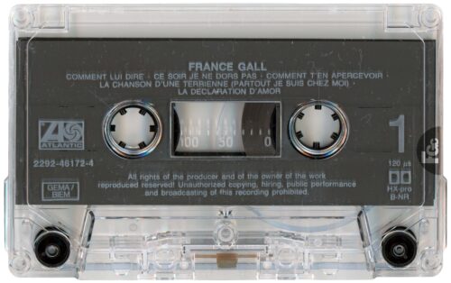 Album France Gall de 1975 en cassette, réédition WEA 1990, 2292-46172-4