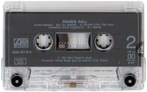 Album France Gall de 1975 en cassette, réédition WEA 1990, 2292-46172-4